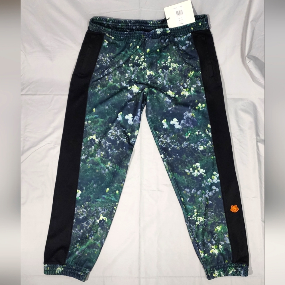 KENZO Abstract floral Printed Regular Fit Track Pants